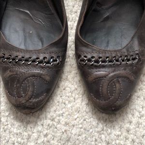CHANEL Shoes - Chanel Brown slingback heels shoes size 38 8 CHANEL Shoes - Chanel Brown slingback heels shoes size 38 8